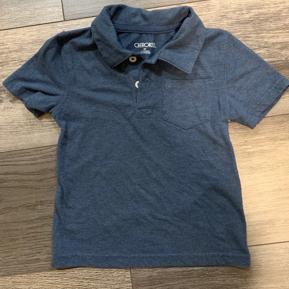 4/$20 Heathered Blue Polo - Picture 1 of 1